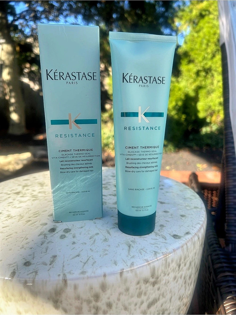 Kérastase Résistance Ciment Thermique Hair Treatment Blue NWT/NIB